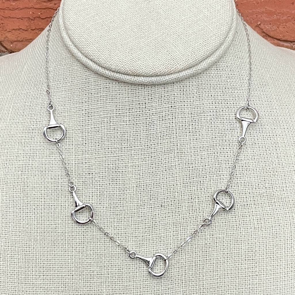 Spaced Half Snaffle Bit Necklace
